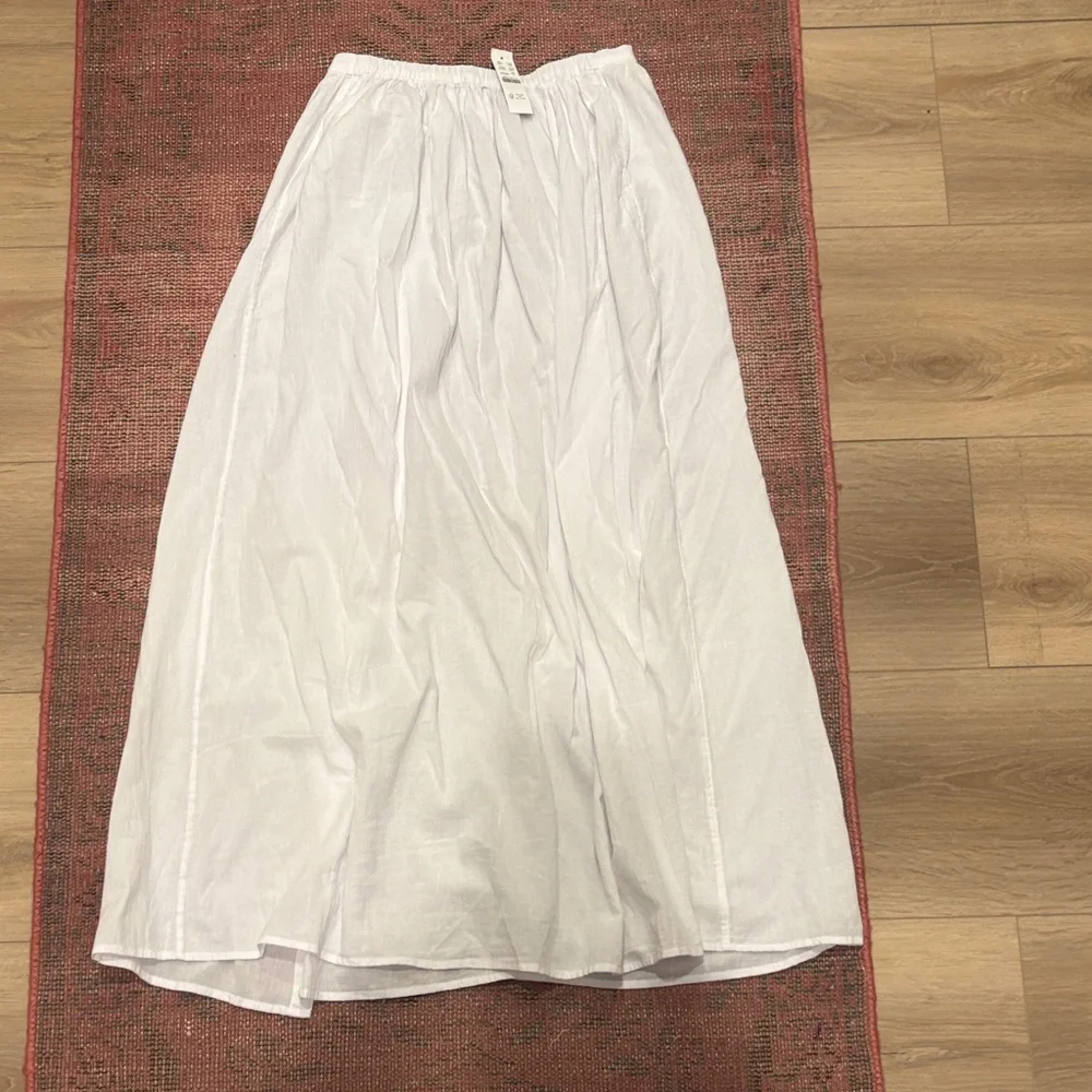 J. Crew White Maxi Skirt